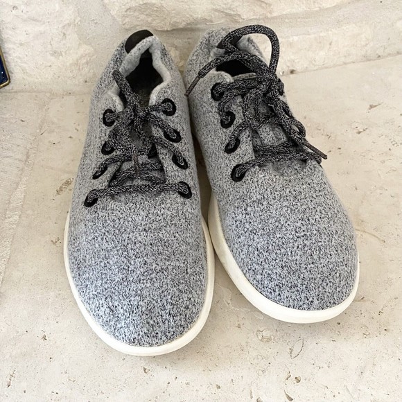 Allbirds Wool Runner Shoes Men's US 11 Gray w/ White Sole - Picture 3 of 11